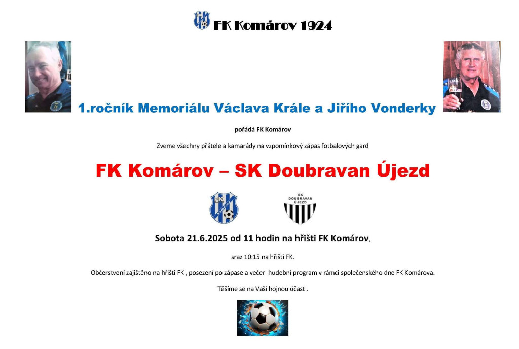 1.ročník Memoriálu Václava Krále a Jiřího Vonderky